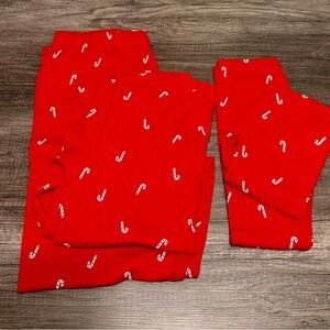 Carters Mom and Me Red Candy Cane Pajama Set